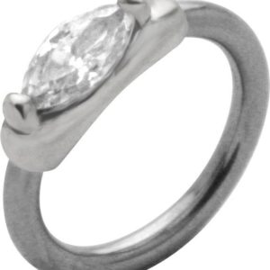 Bauchnabelpiercing Kristall BCR Piercing Ring Klemmring Stahl o Titan