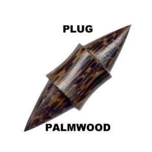 Ohr Flared Plug Tunnel Piercing Stöpsel Palmwood Palmholz Organic