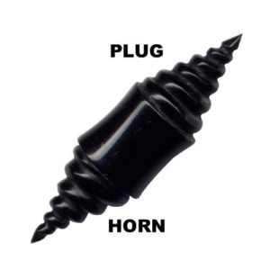 Ohr Plug Flared Tunnel Piercing Stöpsel Horn Organic