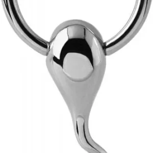 BCR Piercing Ring mit Spermie Motiv Klemmring 1.6mm x 12mm