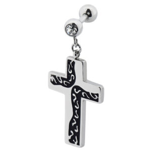 Chirurgenstahl Ohrpiercing KREUZ ++SALE++