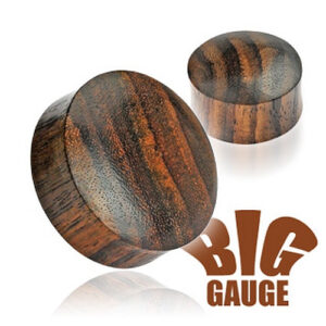 Organic Flared Ohr Plug Flesh Tunnel aus Holz Wood