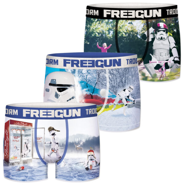 Freegun Star Wars Herren Boxershorts Funny Stormtrooper Krieg der Sterne Meme Druck 3er Pack S M L XL XXL