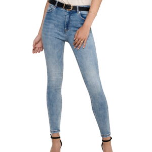 Only Damen Jeans onlMILA HW SK ANK JEANS BJ13502 - Skinny Fit - Blau - Light Blue