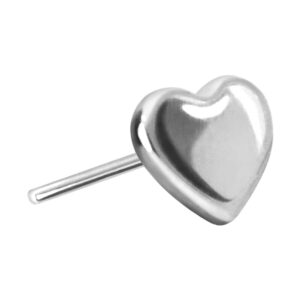 14 Karat Gold Aufsatz mit Titan Push Pin HERZ