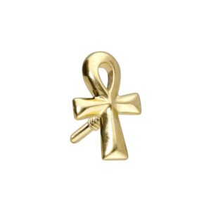 14 Karat Gold Schraubaufsatz mit Außengewinde ÄGYPTISCHES KREUZ