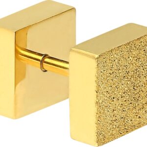 Chirurgenstahl Fake Plug QUADRAT DIAMANTOPTIK ++SALE++
