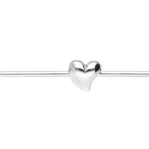 Chirurgenstahl Industrial Ohrpiercing PFEIL + HERZ