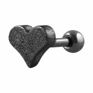 Chirurgenstahl Ohrpiercing HERZ + DIAMANTOPTIK ++SALE++
