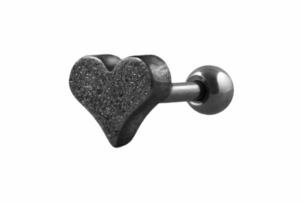 Chirurgenstahl Ohrpiercing HERZ + DIAMANTOPTIK ++SALE++