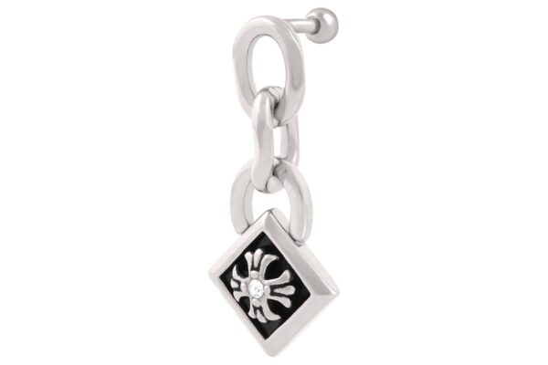 Chirurgenstahl Ohrpiercing KARO + EISERNES KREUZ ++SALE++