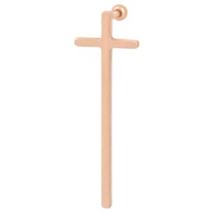 Chirurgenstahl Ohrpiercing LANGES KREUZ ++SALE++