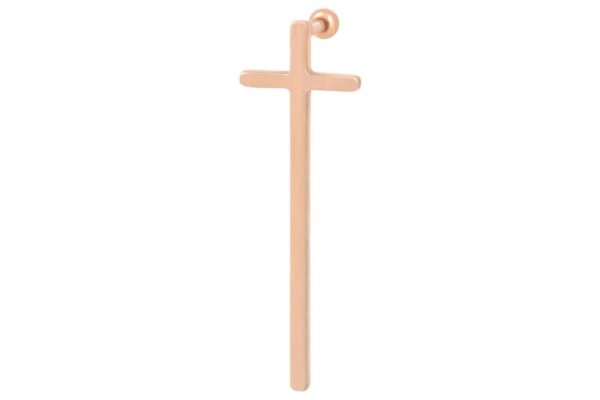 Chirurgenstahl Ohrpiercing LANGES KREUZ ++SALE++