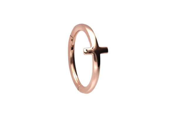 Chirurgenstahl Segmentring Clicker KREUZ ++SALE++