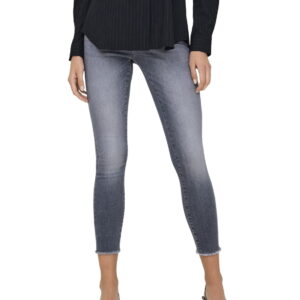 Only Damen Jeans ONLBLUSH MID SK ANK TAI270 - Skinny Fit - Grau - Medium Grey Denim