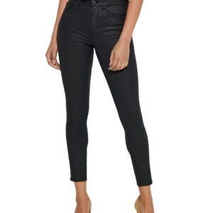 Only Damen Jeans ONLFHUSH MID SK ANK COAT BB BJ14019 - Skinny Fit - Schwarz - Black