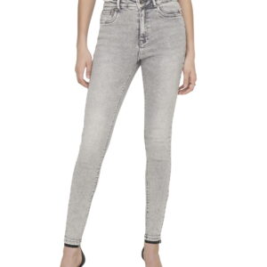 Only Damen Jeans ONLMILA HW SK ANK BB BJ755 - Skinny Fit - Grau - Light Grey Denim