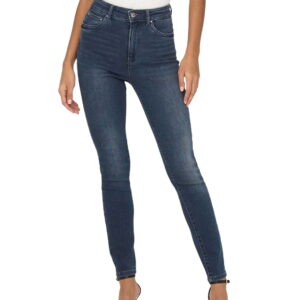 Only Damen Jeans ONLMILA HW SK ANK DNM BJ407 - Skinny Fit - Blau - Blue Black Denim