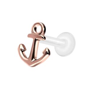 PTFE Labret mit Innengewinde + Titan-Aufsatz ANKER