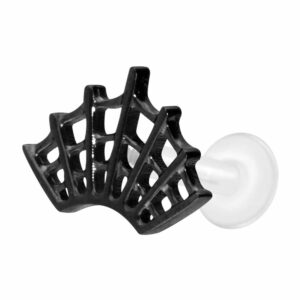 PTFE Labret mit Innengewinde + Titan-Aufsatz SPINNENNETZ