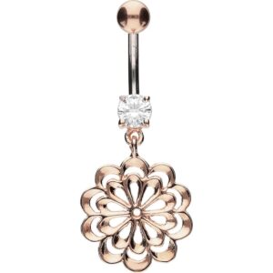 Titan Bananabell mit 925er Silber-Design BLUME ++SALE++