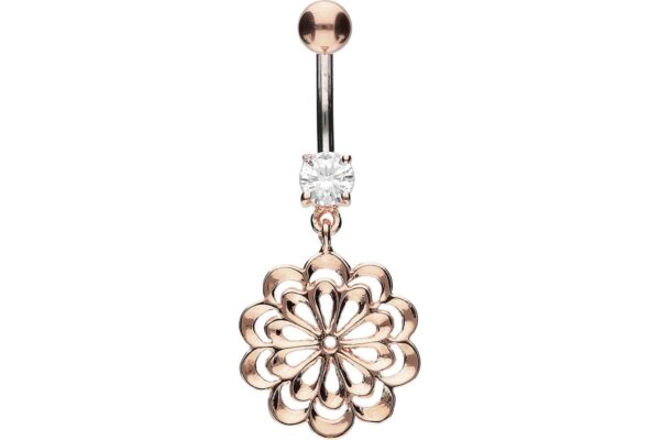 Titan Bananabell mit 925er Silber-Design BLUME ++SALE++