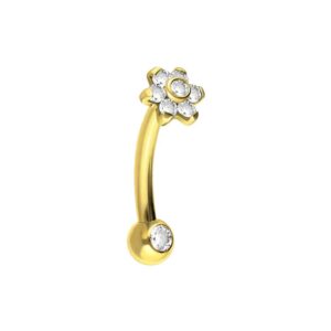 Titan Banane mit Push Fit BLUME MIT 7 KRISTALLEN + KRISTALLKUGEL