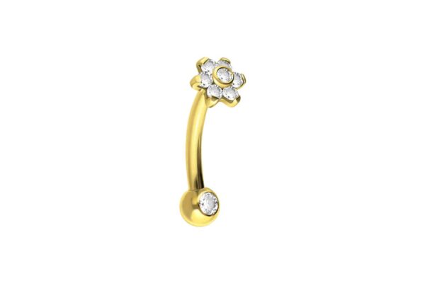 Titan Banane mit Push Fit BLUME MIT 7 KRISTALLEN + KRISTALLKUGEL