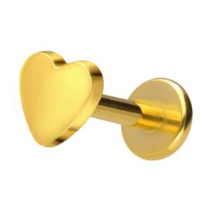 Titan Labret mit Innengewinde HERZ
