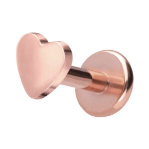 Titan Labret mit Push Fit HERZ