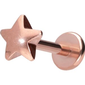 Titan Labret mit Push Fit STERN