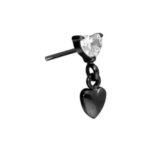 Titan Aufsatz mit Push Pin 2 HERZEN