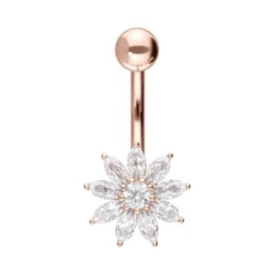 14/18 Karat Gold Bananabell MOISSANIT-BLUME