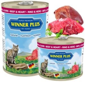Winner Plus Cat Menue Katzenfutter mit Rind & Herz - 395 g (6,56 € pro 1 kg)