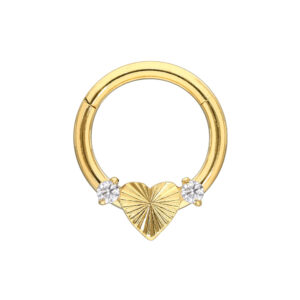 Titan Segmentring Clicker HERZ + 2 KRISTALLE