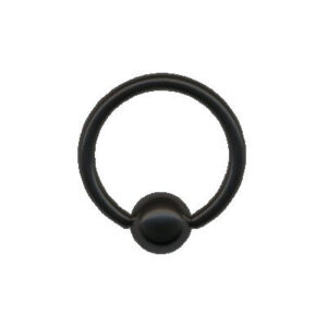 BCR Klemmring Piercing schwarz Chirurgenstahl verschiedene Größen 1,2mm/1,6mm