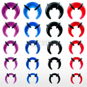 Expander Dehnungssichel für gedehnte Ohrlöcher aus Acryl Bioplastic