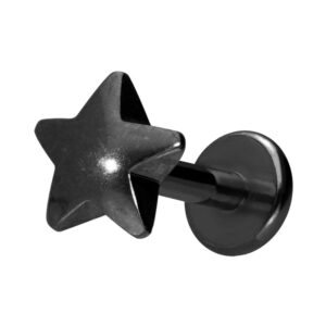 Titan Labret mit Innengewinde STERN