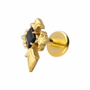 Titan Labret mit Push Fit KREUZ