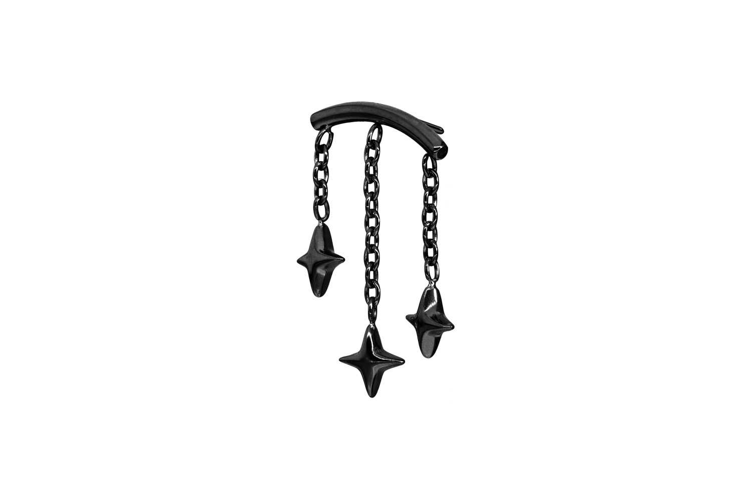 Titan Aufsatz mit Push Pin BOGEN + 3 STERNE